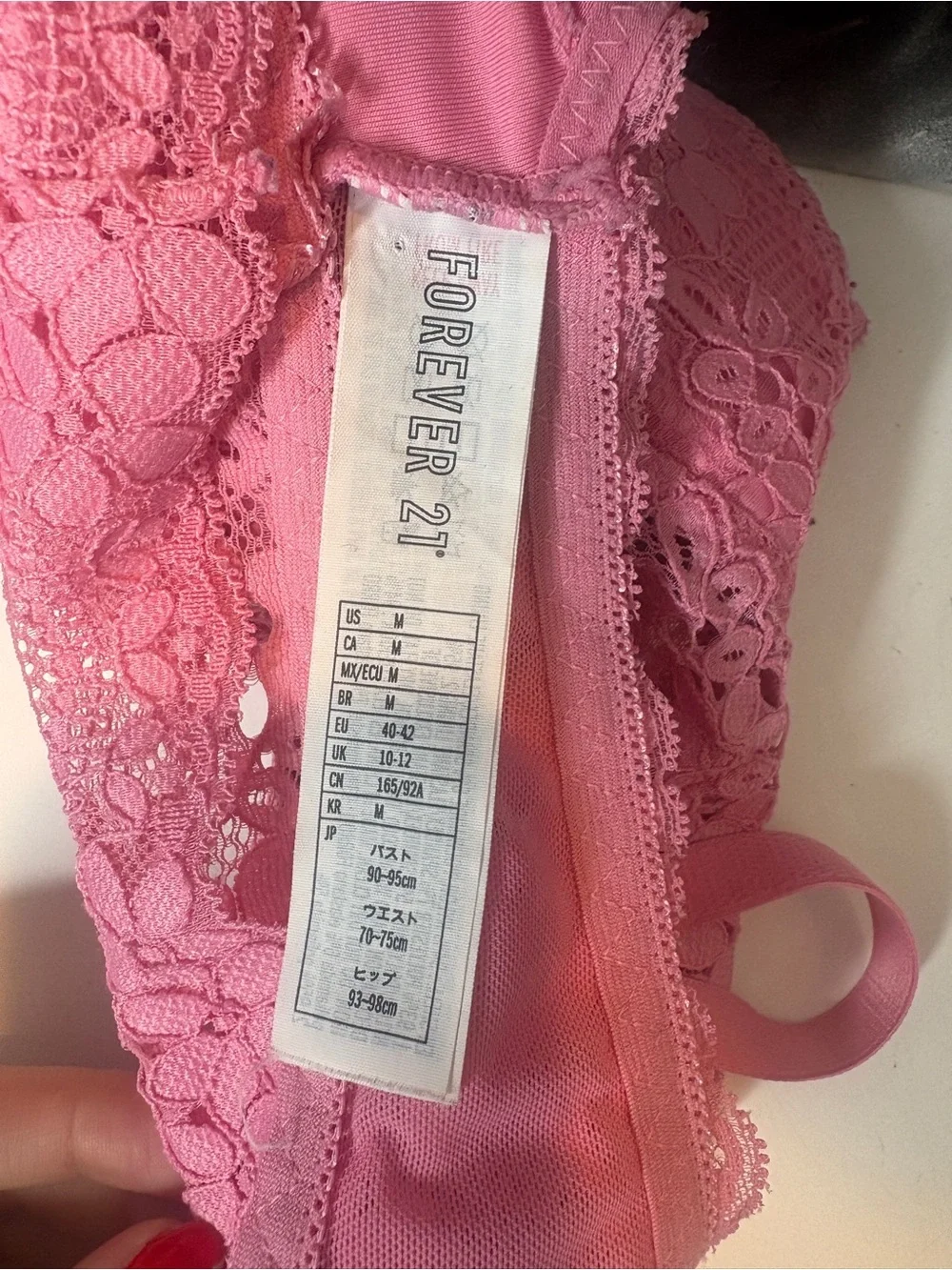 Forever 21 Pink & Lavender Lace Bralette Set